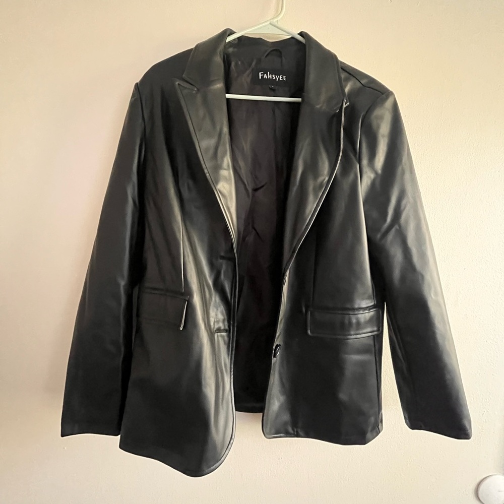 Leather Blazer